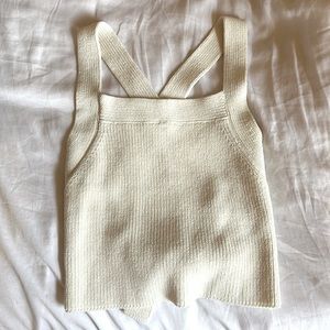 Aritzia open back cropped tank